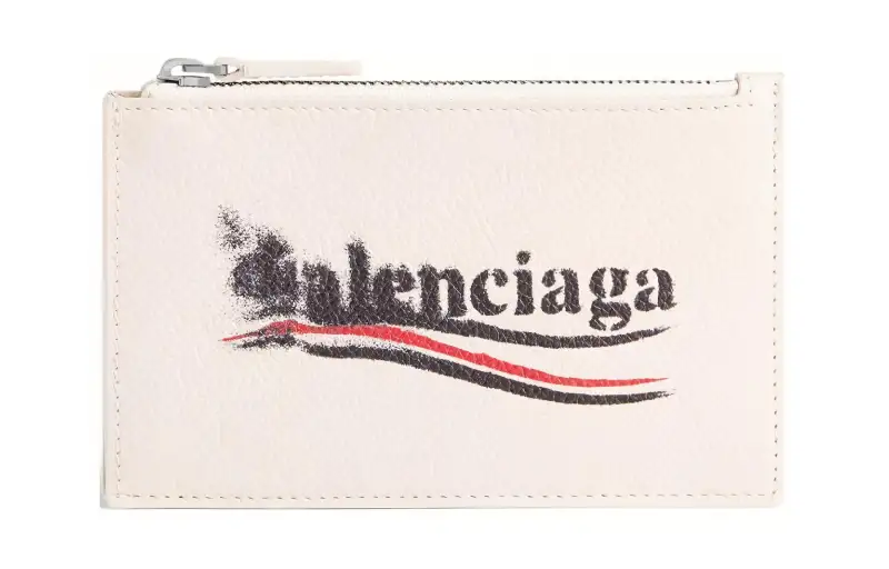 Balenciaga Logo Printed Zipped Cardholder