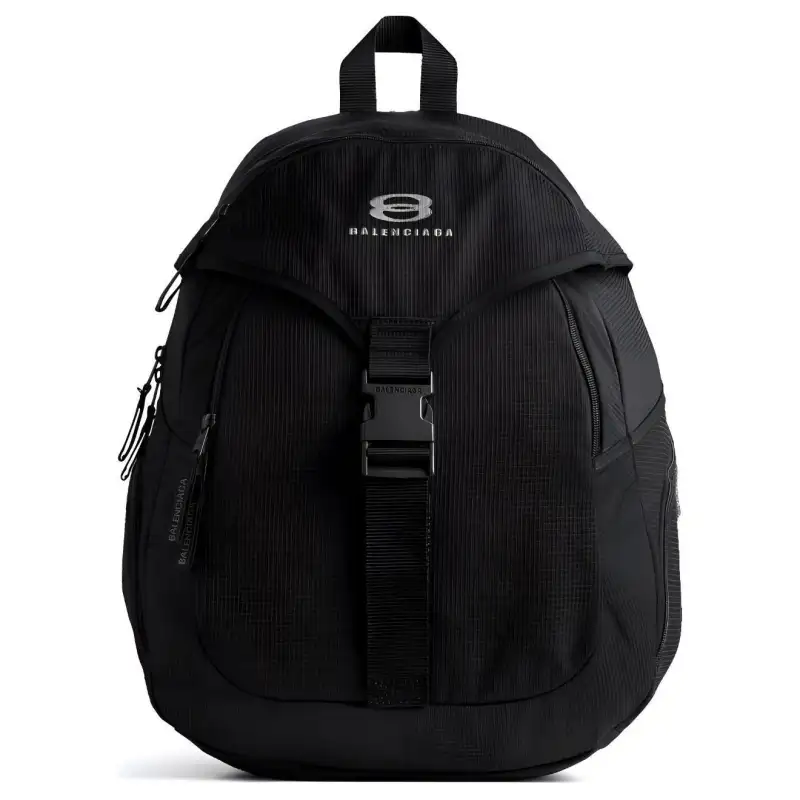 Balenciaga Fabric Backpack Large Men's Black