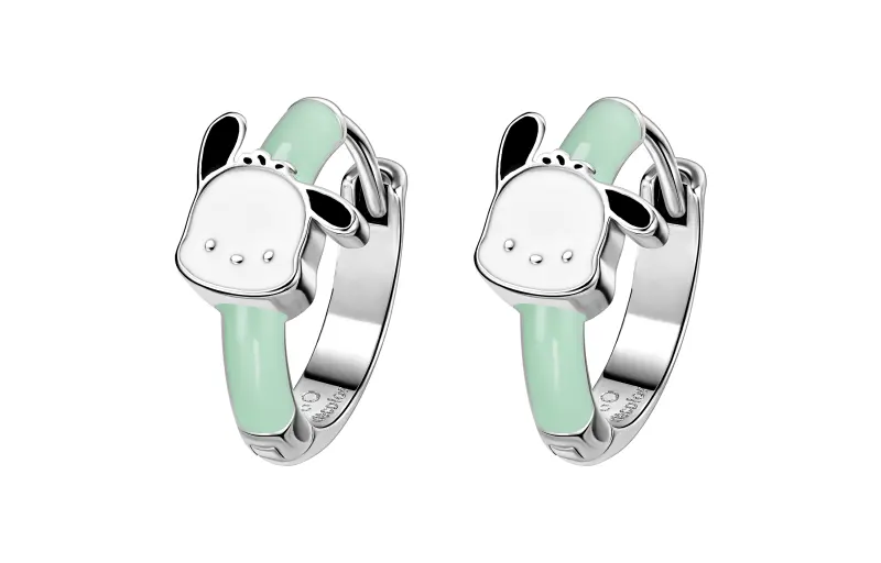 Sanrio Sanrio, mint earrings, sophisticated design cute high quality universal accessory, trend of season, simple and elegant design
