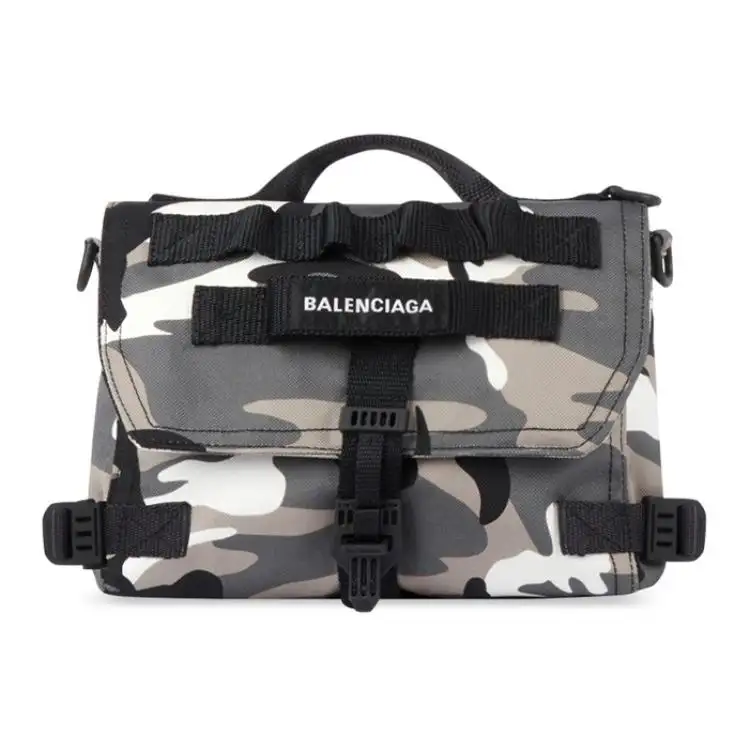Balenciaga Nylon One Shoulder Handbag, Crossbody Bag Regular Men's Camouflage