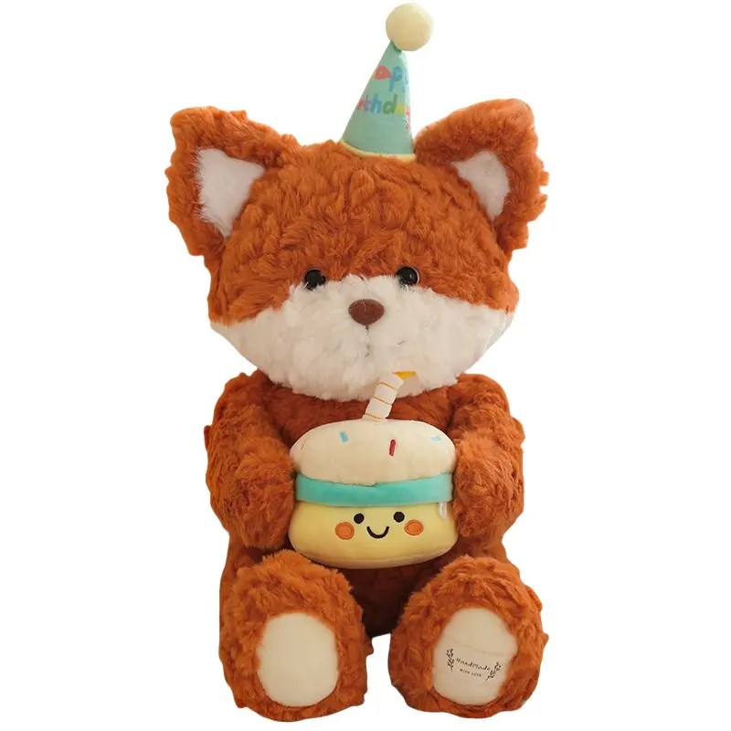 Japanese cute toy, plush doll, with little bears, fox, raccoon, 40
