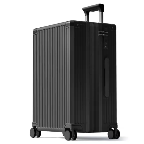 Lixiangzhuyi ABS+PC Luggage With Zipper And Handle For Air Travel 20 Inch, 24 Inch, 28 Inch Unisex Space Black