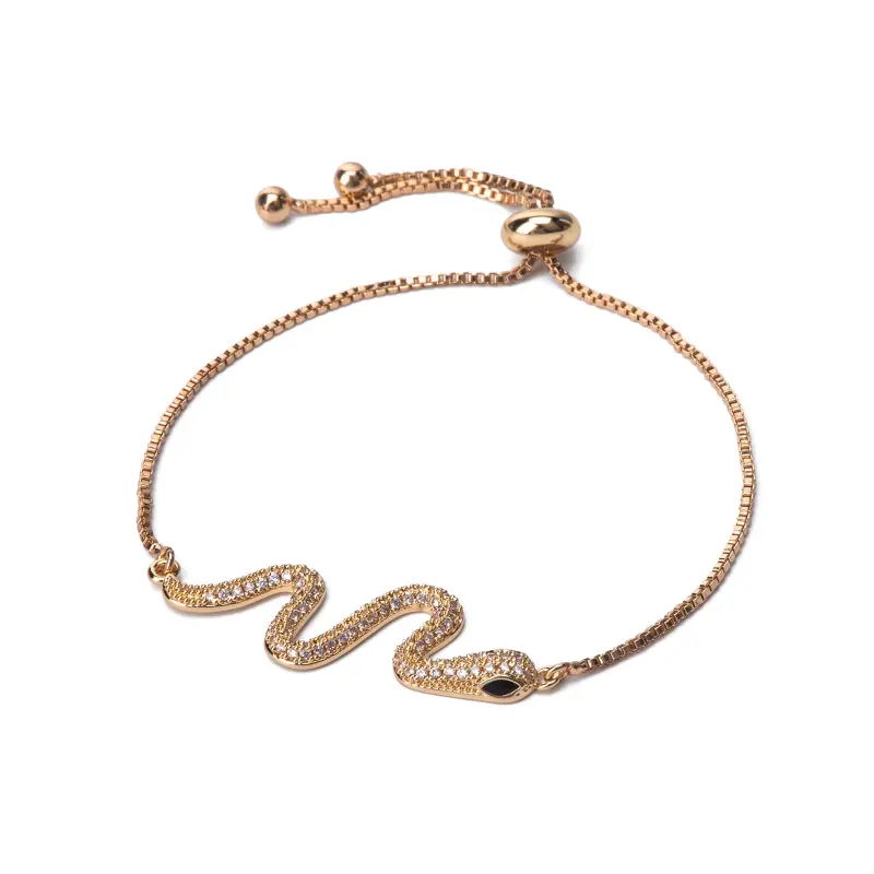 Small design nail sequins, golden sophisticated cute adjustable bracelet, light luxury style, high-quality style