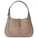 GUCCI Jackie 1961 Leather Handbag, Shoulder Bag Medium Women's Taupe