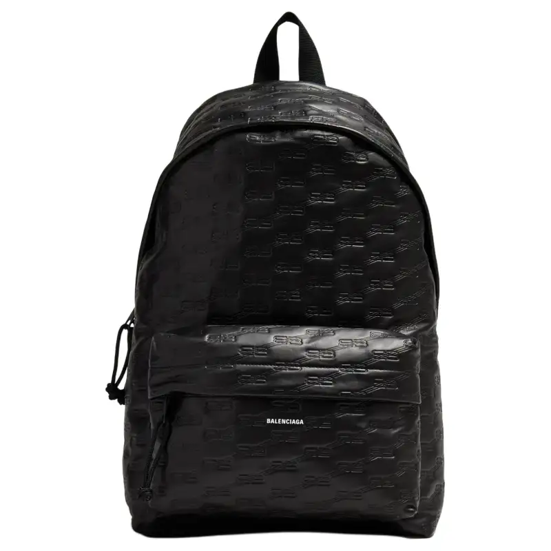 Balenciaga Logo Embossed Backpacks