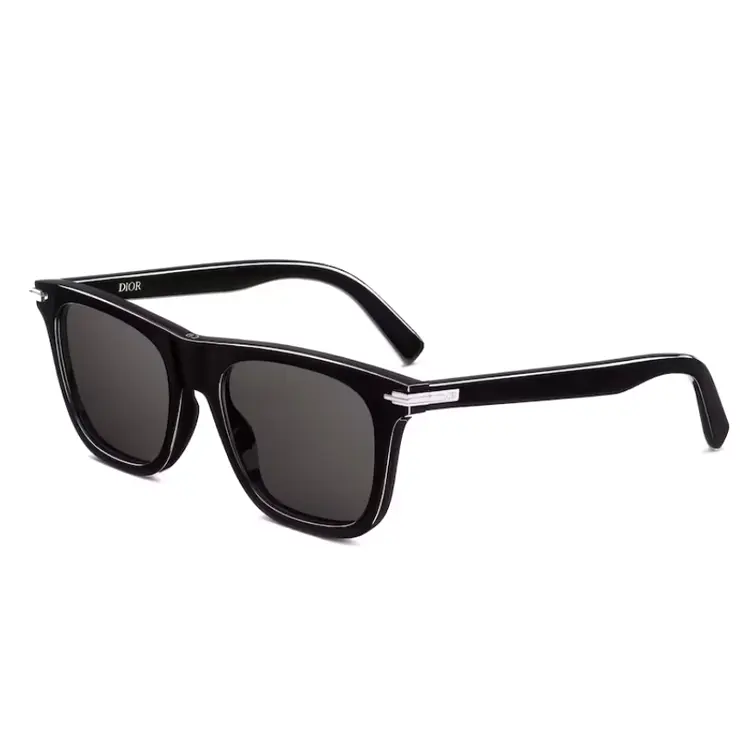 DIOR Acetate Rectangular Sunglasses Men's Black