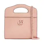 GUCCI GG Marmont Leather Card Holder Women's Pink