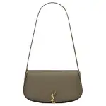 SAINT LAURENT Cow Leather Handbag, Shoulder Bag Mini Women's Dark Musk
