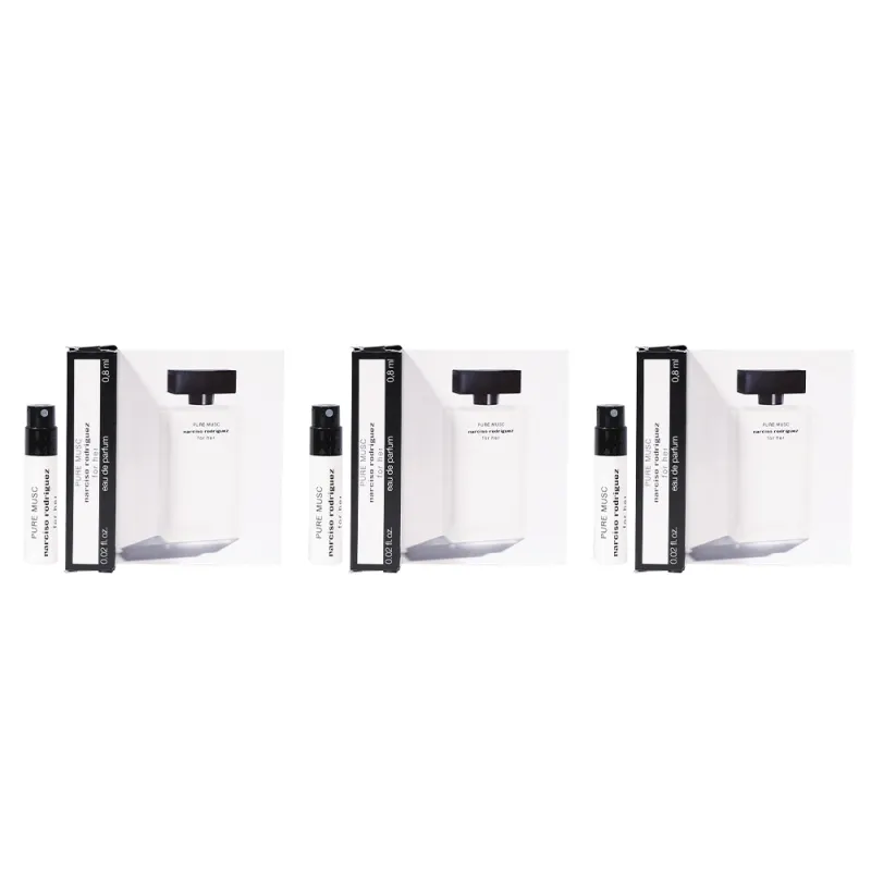 Narciso Rodriguez Perfume Sample Set, Trial Collection Eau De Parfum EDP 0.6ml/0.8ml/0.8ml*3