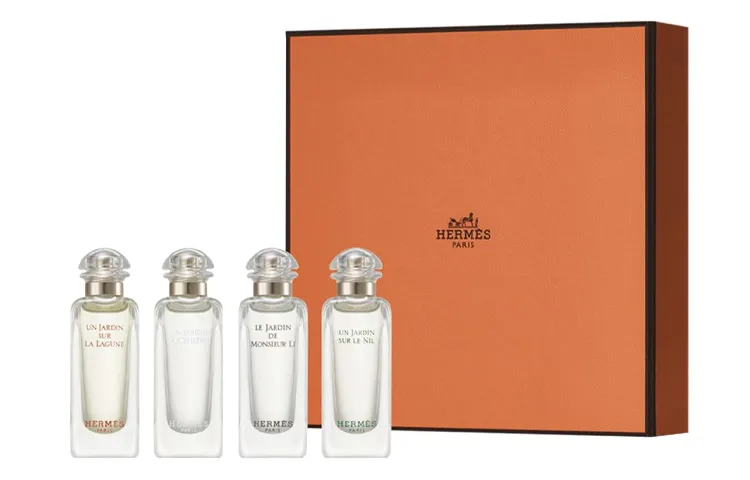HERMES Perfumed set, gift box, floral cosmetic perfume, sample, 7.5 ml, 15 ml