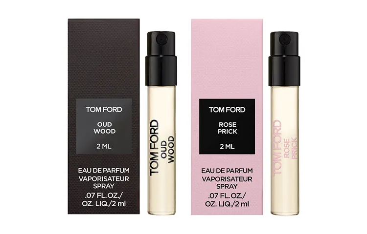TOM FORD Perfume Sample Set Zhenhua Black Wood Thorn Rose Eau De Parfum EDP 2ml+2ml