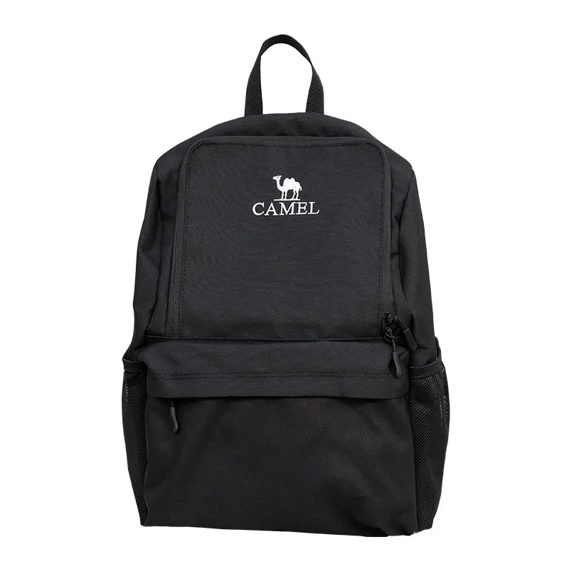 CAMEL Camel 20L Multifunctional Simple Daily Commuting Hiking Mountaineering Backpack Outdoor Bag Polyester Phantom Black/Aurora Red/Coconut Shell Color Same Style for Men and Women Couples