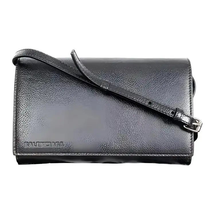 Balenciaga Leather Crossbody Bags Women's Black