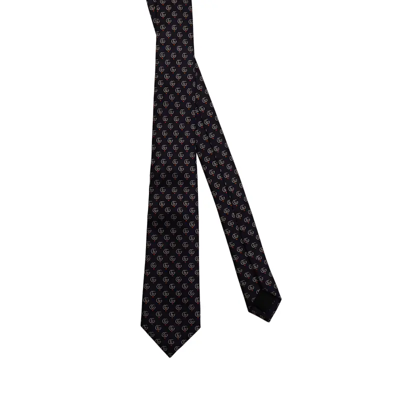 GUCCI Silk Ties Men's Marine Blue