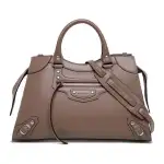 Balenciaga Pu Handbag Women's Taupe