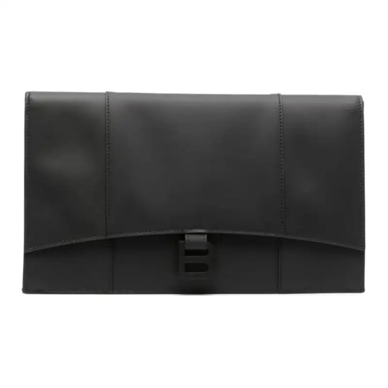 Balenciaga Calfskin Clutch Women's Black