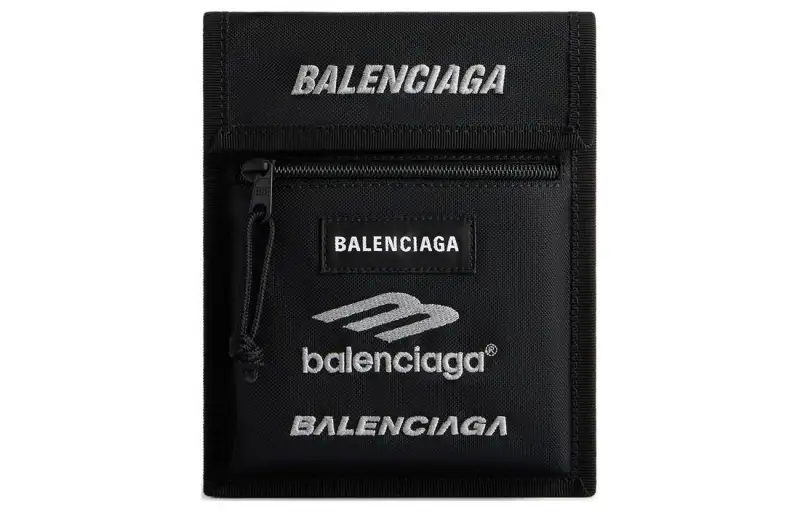 Balenciaga Explorer Polyamide Crossbody Bags Small Men's Black