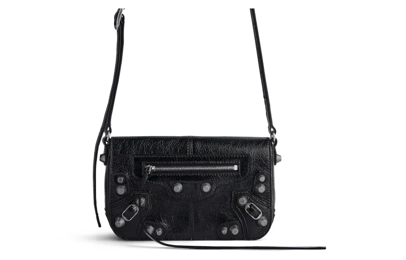 Balenciaga Le Cagole Sheepskin Crossbody Bag, Shoulder Bag Mini Women's Black