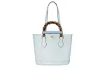 GUCCI Diana Leather Tote Bag, Shopping Bag, Shoulder Bag, Handbag Small Women's Light Blue