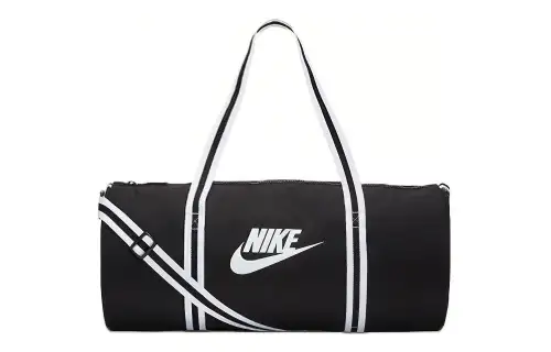 Nike Heritage Polyester Handbag Travel Bag Regular Unisex Black White