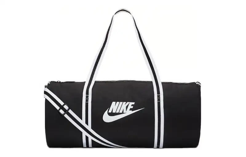 Nike Heritage Polyester Handbag Travel Bag Regular Unisex Black White