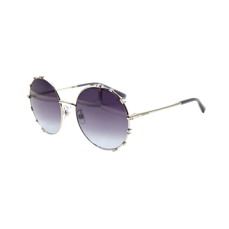 Swarovski Swarovski artificial crystal embellishment series advertising model alloy round sunglasses women's style