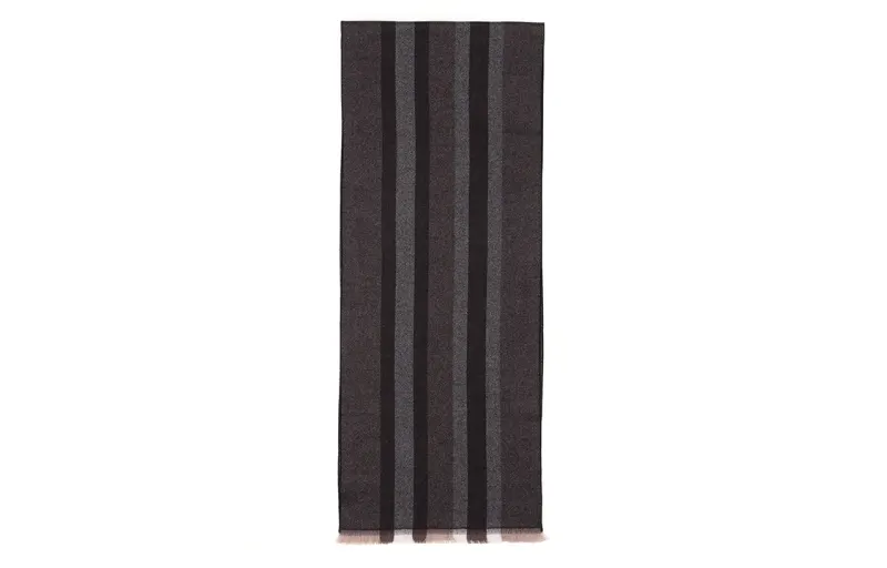 GUCCI Wool Knit Scarves Men's Black Coffee