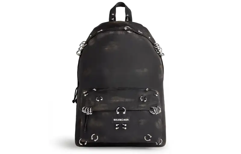 Balenciaga Explorer Fabric Backpack Women's Black