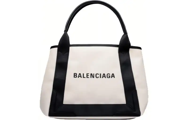 Balenciaga Navy Cow Leather Handbag Small Women's