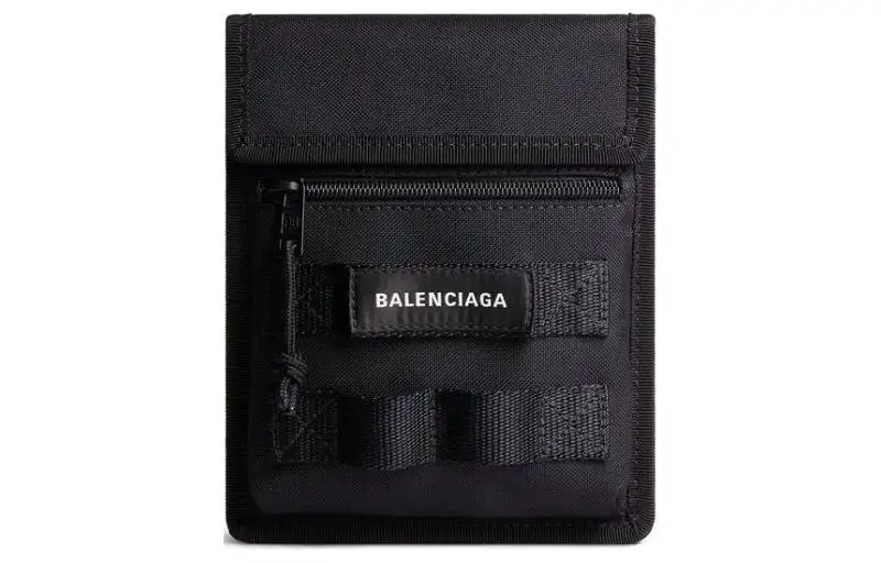 Balenciaga Polyamide One Shoulder Crossbody Clutch Small Men's Black