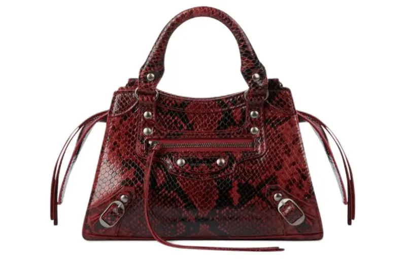 Balenciaga Calfskin Shoulder Bag, Crossbody Bag, Handbag Mini Women's Burgundy