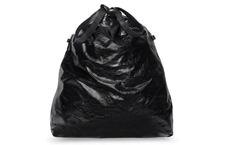 Balenciaga Trash Bag Large Pouch Black