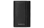 GUCCI Leather Key Pouch Men's Black