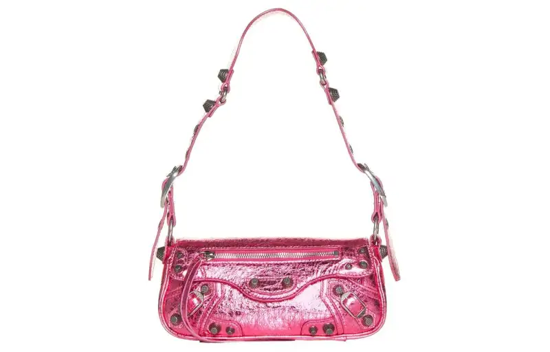 Balenciaga Sheepskin Crossbody Bag, Shoulder Bag Women's Pink