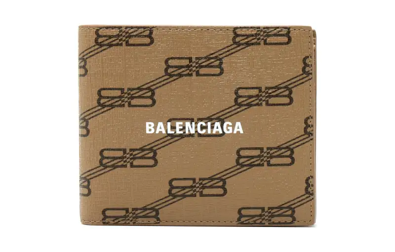 Balenciaga BB Monogram Bi-Folded Wallet