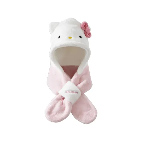 Sanrio Sanrio, Hello Kitty, hello kitty, set, hat, cute universal fashionable keep warm demi-season scarf, travel trench coat for men and women, for beloved