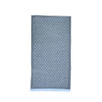 GUCCI Wool Knit Scarves Unisex Light Blue/Light Gray