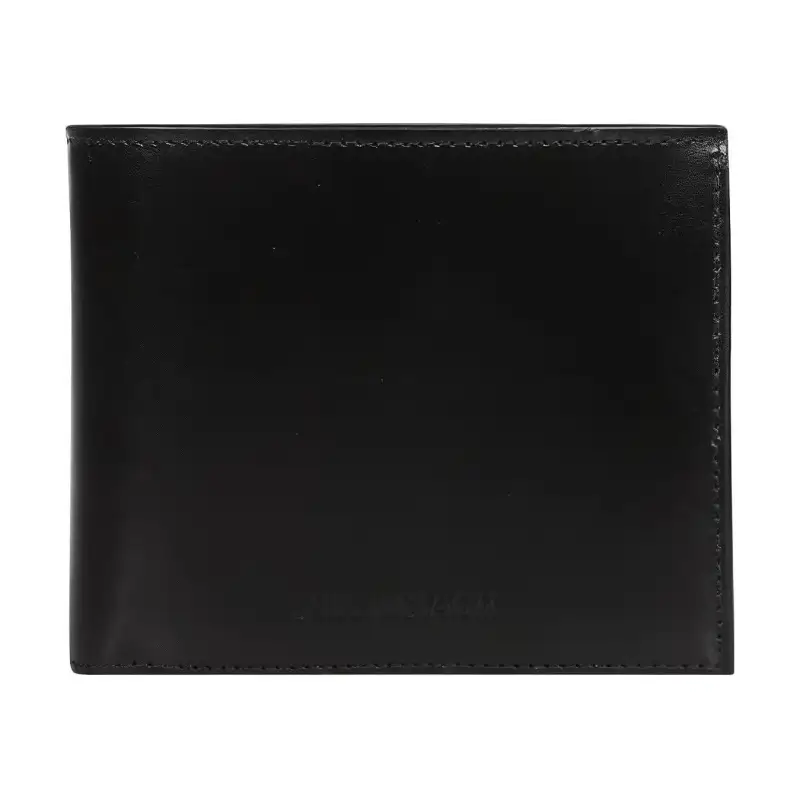 Balenciaga ESSENTIAL Cow Leather Coin Purse Wallet Men's Black & Gray