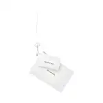 Balenciaga Cash Lanyard Grain Calfskin Card Holder Women's White