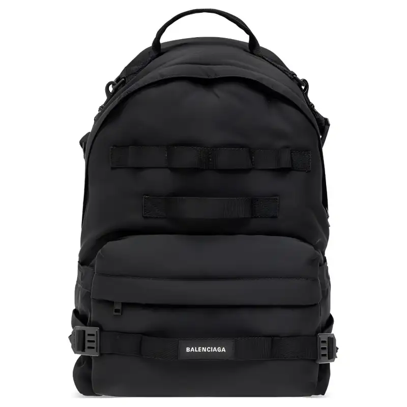 Balenciaga Polyamide Backpack Men's Black