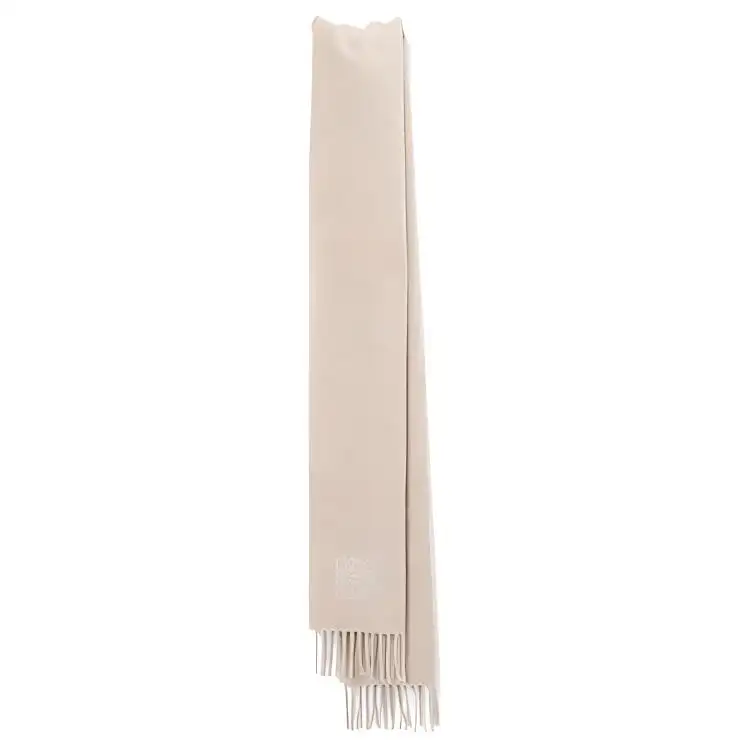 LOEWE Wool, Cashmere Knit Scarves Unisex Beige