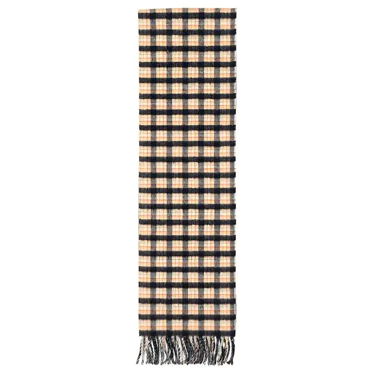 GUCCI Wool Knit Scarves Unisex Black