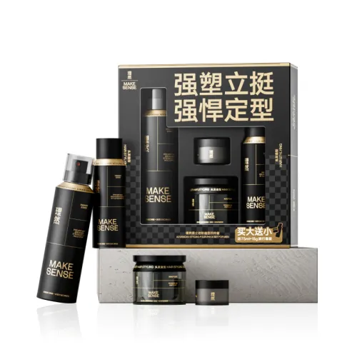 Hair spray, wax, three dimensional shiny matte set, long-term effect, styling, 4 pieces
