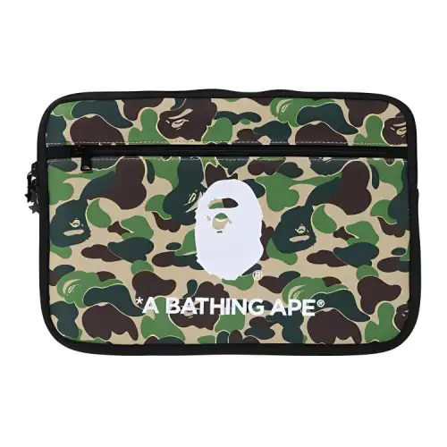 A BATHING APE Polyester Clutch Regular Unisex Blue/Green/Pink