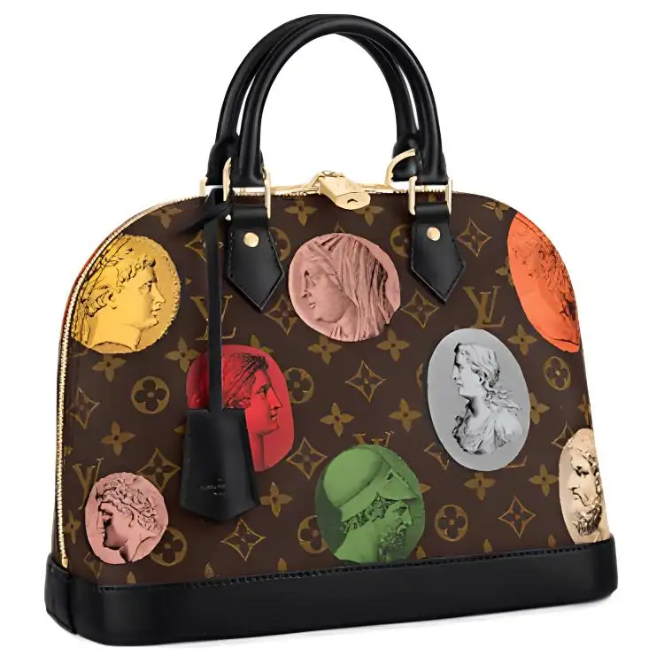 LOUIS VUITTON X Fornasetti Alma Pm Monogram Cameo Brown