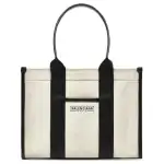 Balenciaga Detachable Strap Canvas Tote Canvas Bag Handbag Women's Beige