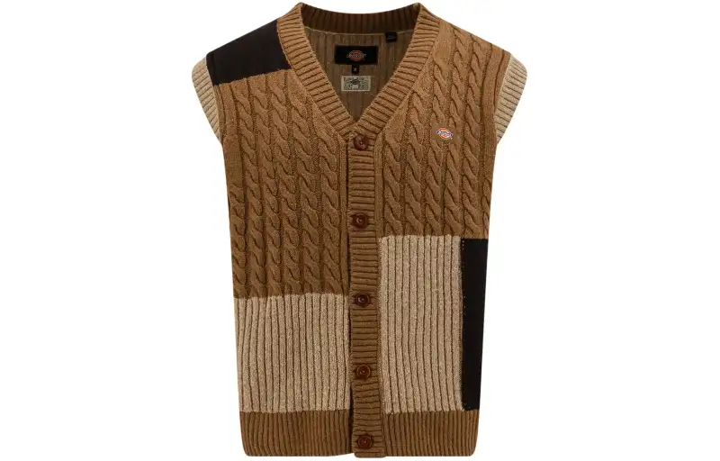 Dickies Vests Men's Brown V Neck Moderate Other