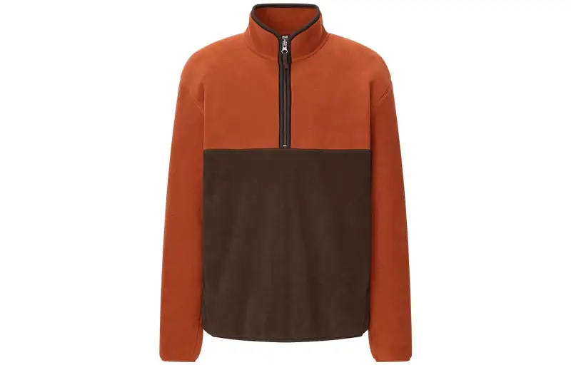 UNIQLO Velvet feel Coat Unisex Orange Brown