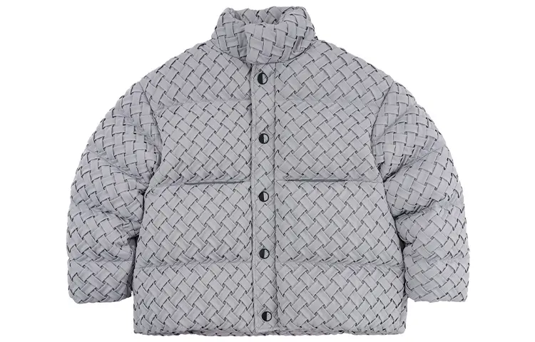BENMYSHOWER Down Jackets Unisex Stand Collar Without Hood Thickened Puffer Jacket