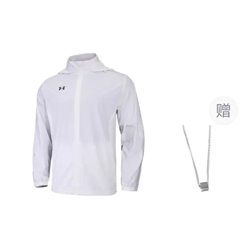 Under Armour Jacket Men's White Comes With Necklace